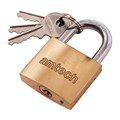 Amtech 38mm Brass Tri Circle Padlock